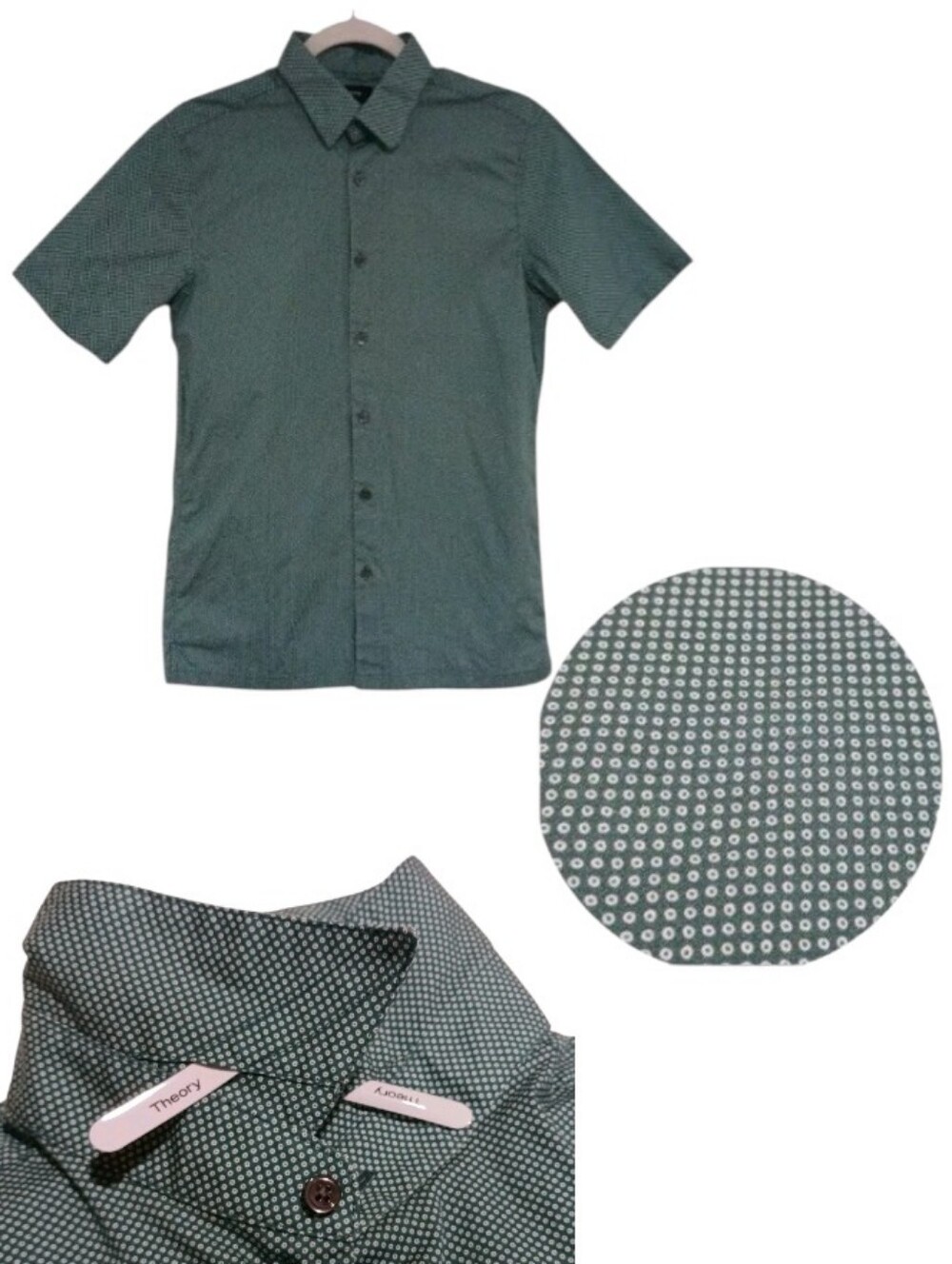Theory Zack Slim Fit Short Sleeve Shirt